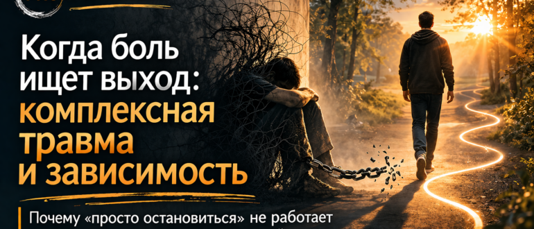 Когда боль ищет выход: комплексная травма и зависимость
